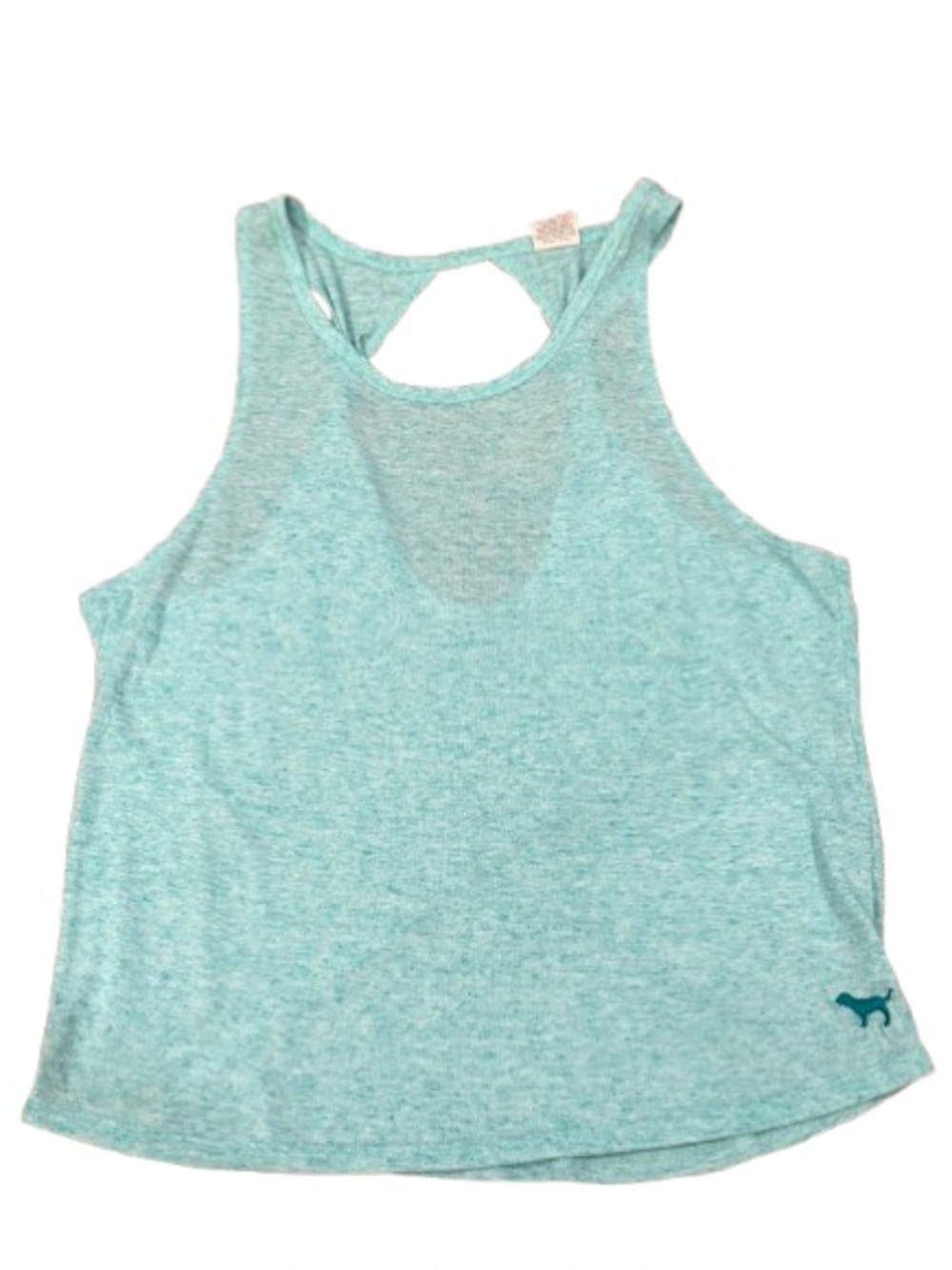 Pink Women’s Light Teal Racerback Tank Top Size Large